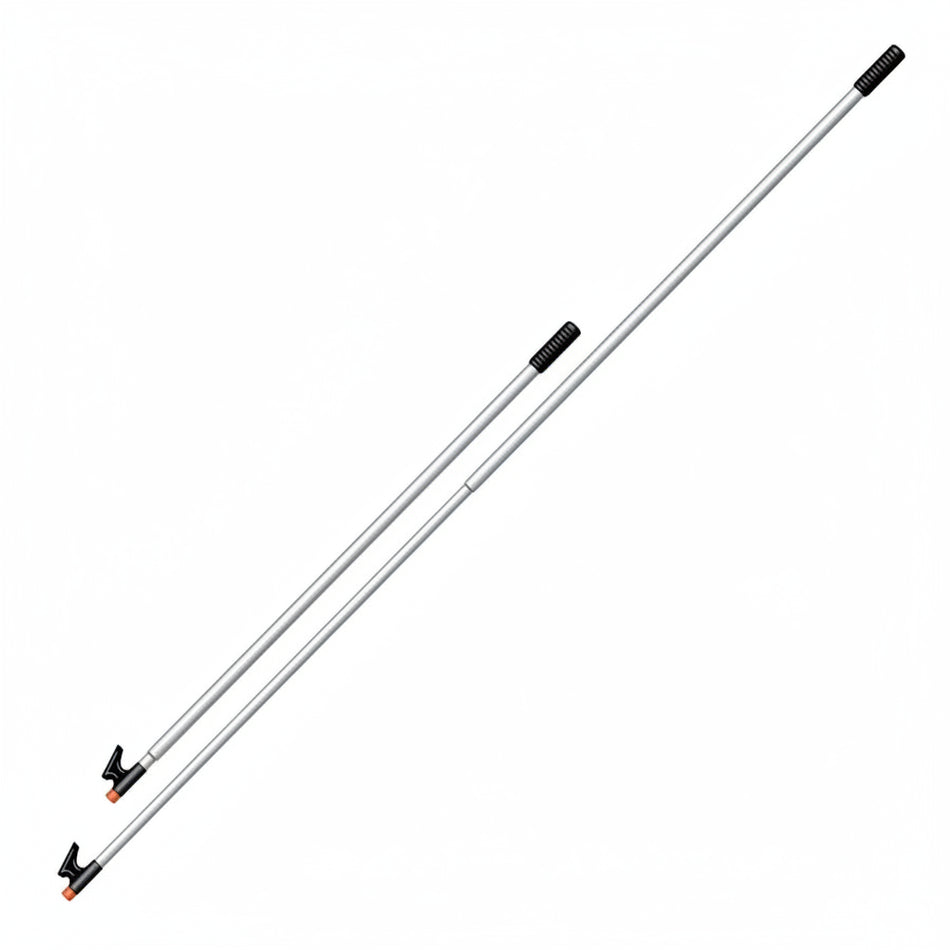Davis Team Bootshaken DA4122 – Teleskop-Bootshaken aus silber eloxiertem Marine-Aluminium, 1400–2400 mm