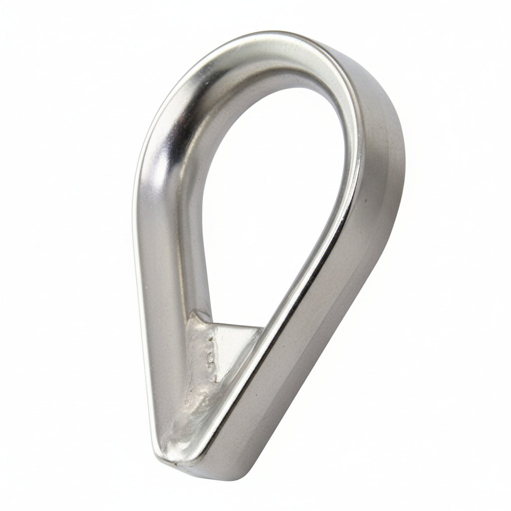 Kauschen verschweißt und gefüllt Edelstahl 1.4401 - 6 Größen für Drahtseil 6-16 mm