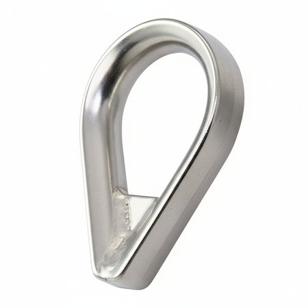 Kauschen verschweißt und gefüllt Edelstahl 1.4401 - 6 Größen für Drahtseil 6-16 mm