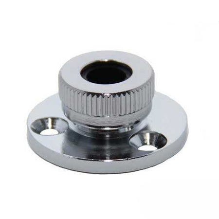 Kabeldurchführung Messing verchromt - mit Gummidichtung für Kabel