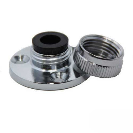 Kabeldurchführung Messing verchromt - mit Gummidichtung für Kabel