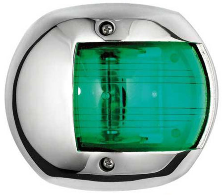 OSCULATI Positionsleuchte Compact 12 Edelstahl - Sphera Design RINA zugelassen bis 12m Steuerbord