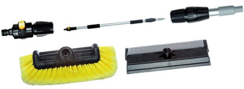 YACHTICON WASCHBÜRSTEN SET 3 - Teleskop-Waschset mit Wasserdurchlauf