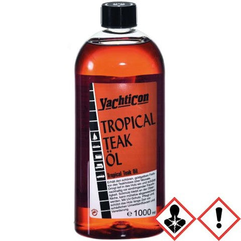 Yachticon Tropical Teak Öl 1000ml - Langanhaltender Schutz mit UV-Filter