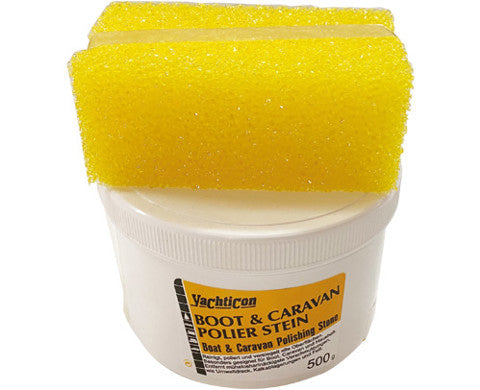 Yachticon Boot & Caravan Polier Stein - 3-in-1 Reinigung, Politur und Versiegelung