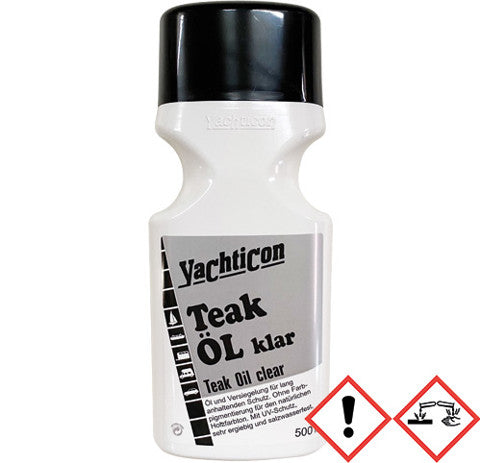 Yachticon Teak Öl Klar 500ml - Teaköl ohne Pigmentierung
