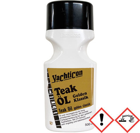 Yachticon Teak Öl Golden Classic 500ml - Teaköl mit UV-Schutz