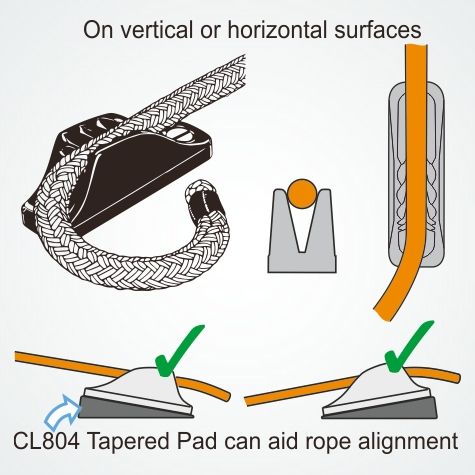 Clamcleat® CL205 Major Klemme 10-16 mm - Nylon Tauklemme