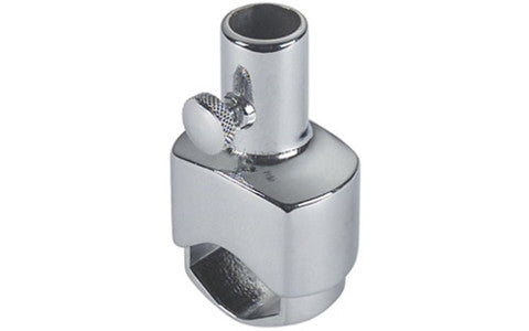 Flaggenstockhalter für Rohrmontage Messing verchromt – 13mm, 20mm für Reling Ø 20-25mm