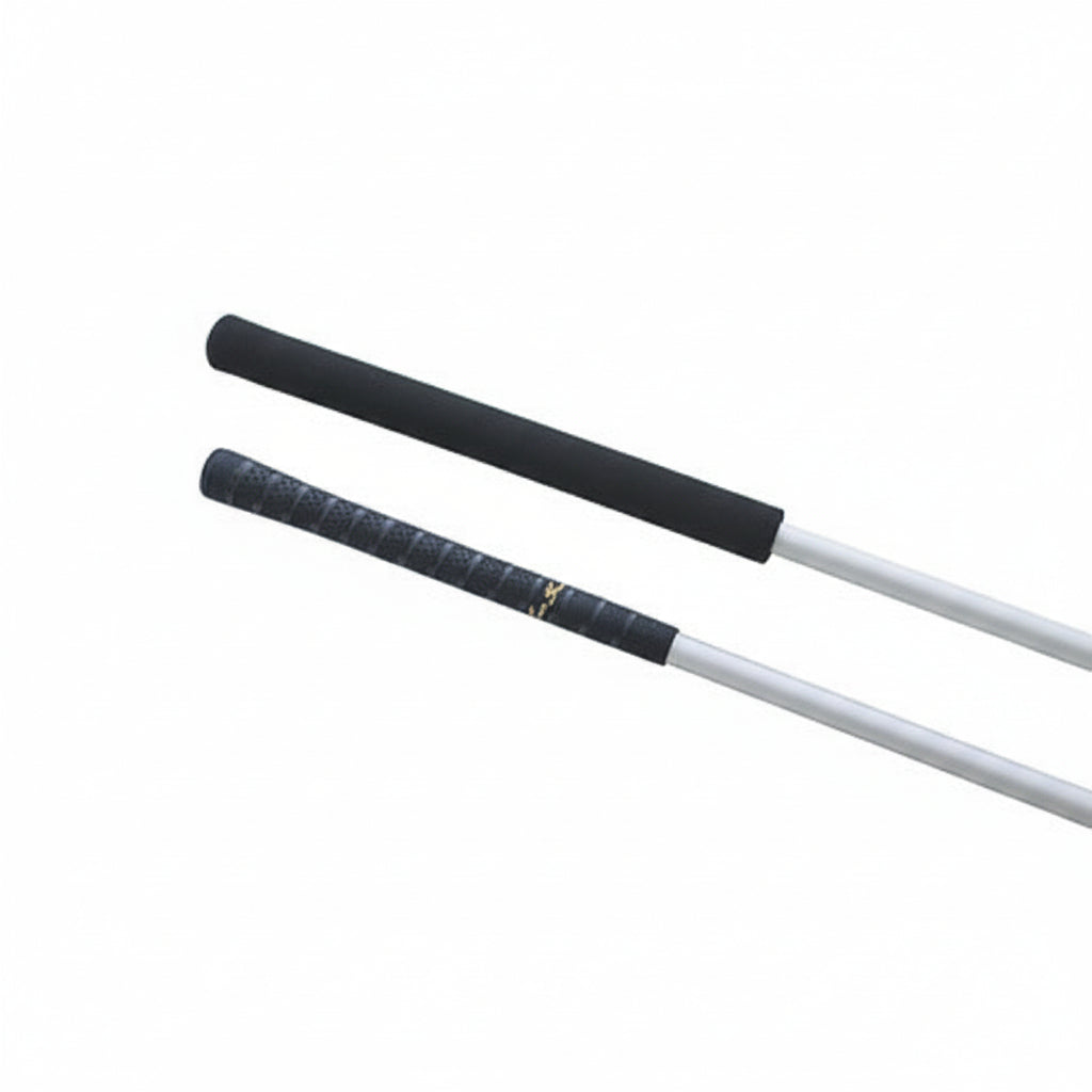 Optiparts Pinnenausleger Griffdetail – RB2306 schwarz und RB2406 silber im Vergleich