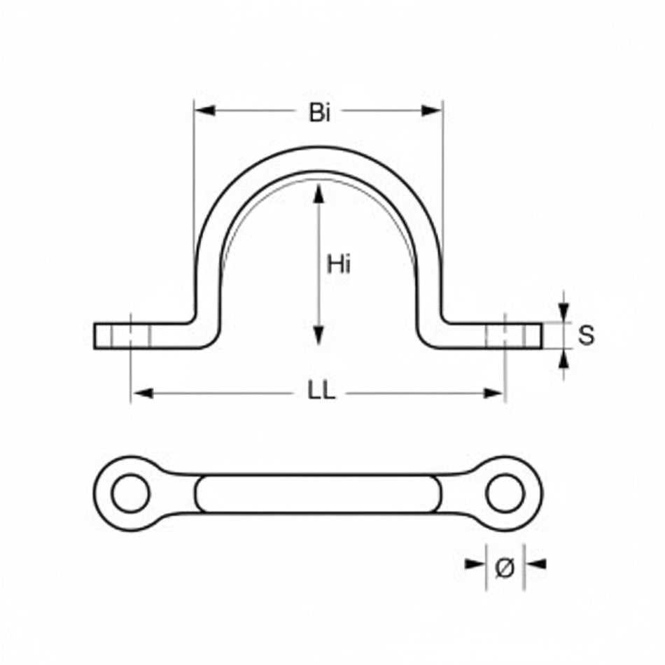 ALLEN Leitösen Edelstahl 1.4401 Bandmaterial 5 Größen