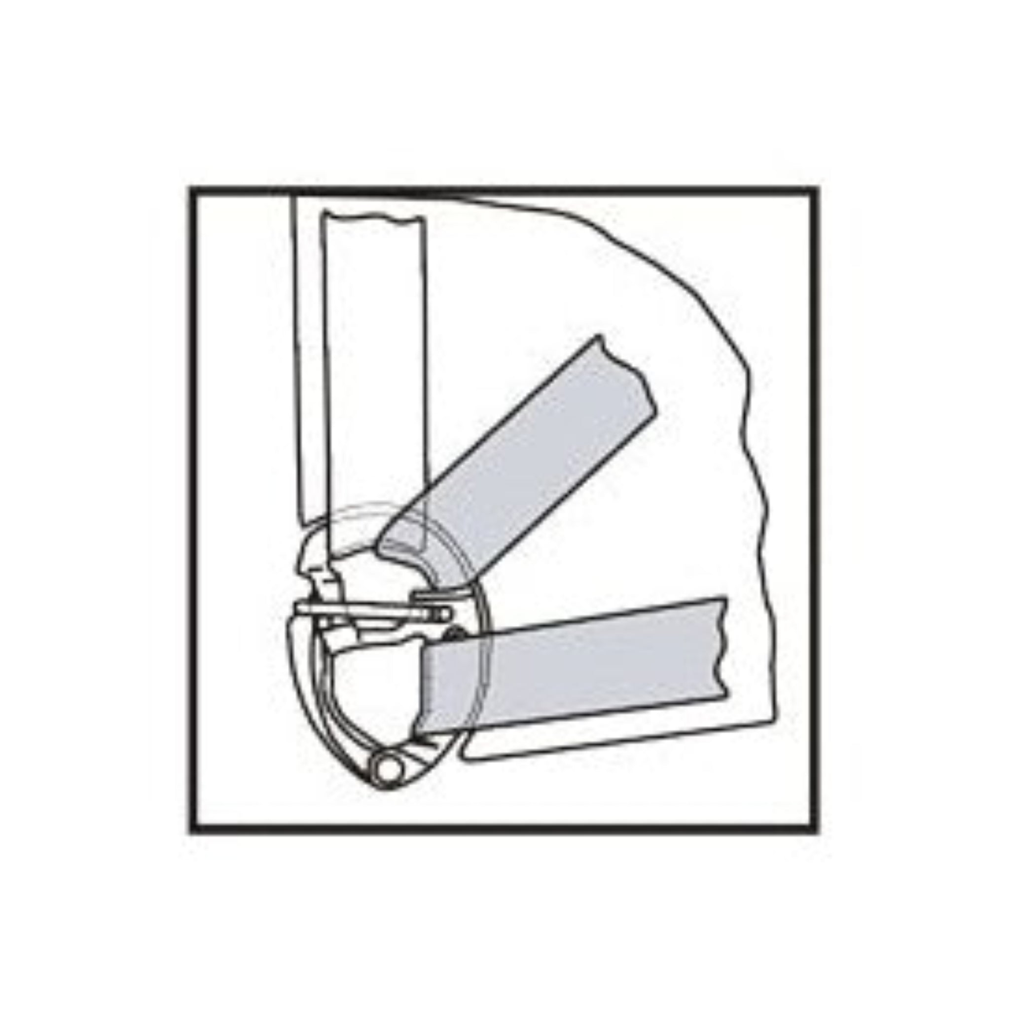 WICHARD Schnappschäkel Edelstahl für Gurtband bis 25mm Breite