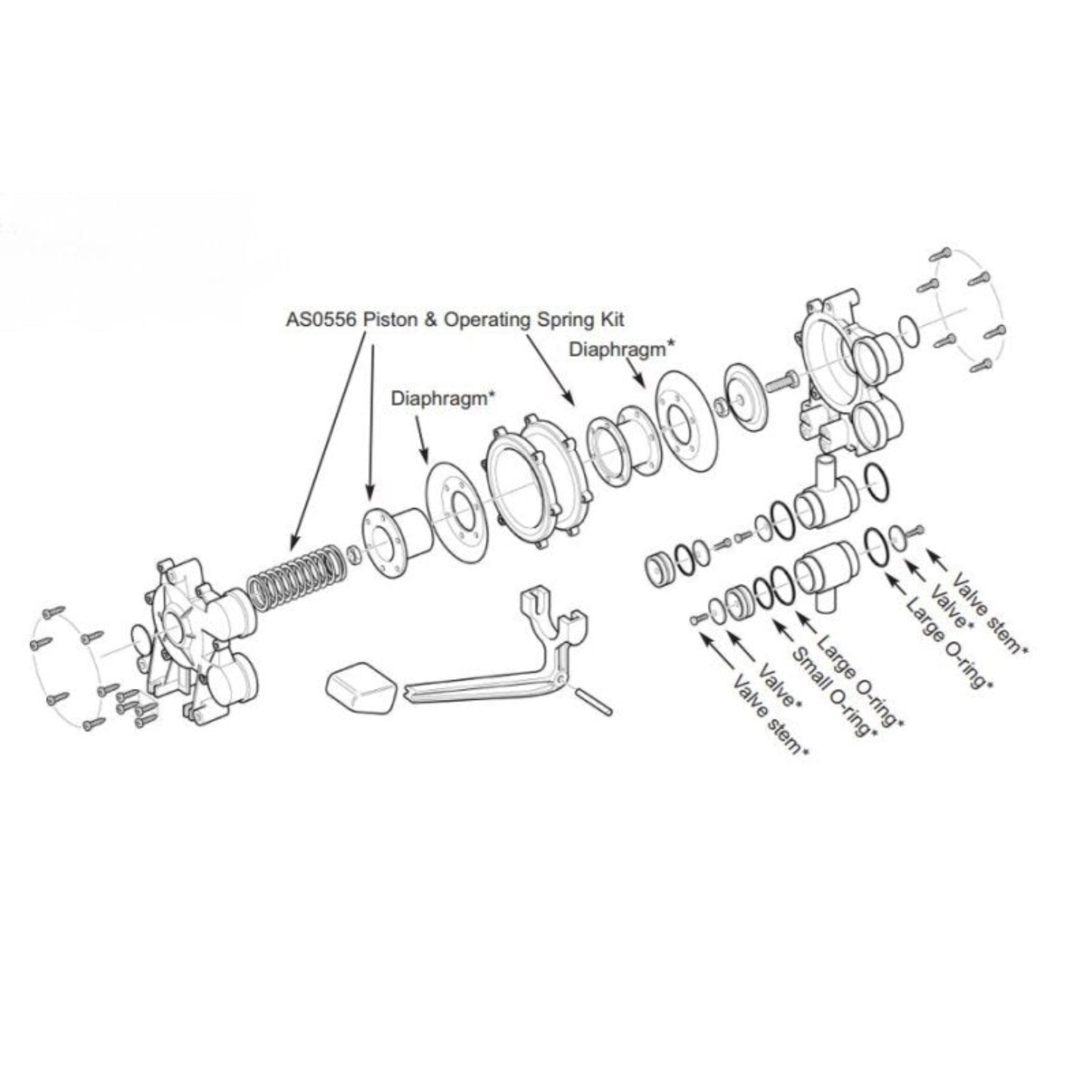 Whale AK0553 Service Kit – Wartungssatz für Gusher Galley Mk.3 Pumpe