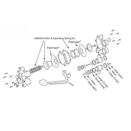 Whale AK0553 Service Kit – Wartungssatz für Gusher Galley Mk.3 Pumpe