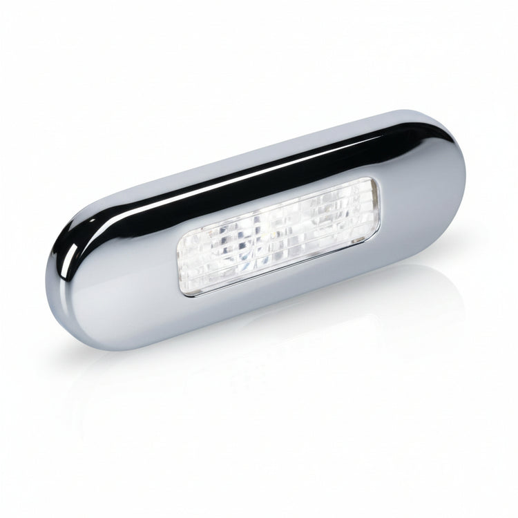Hella Marine LED Stufenleuchte asymmetrisch 12V/24V 0,5W Edelstahl