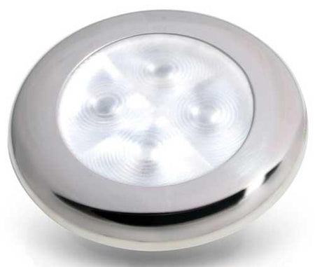 Hella Marine LED Leuchte Slim Line 12V 0,5W - Wasserdicht IP67 Edelstahl poliert weiß