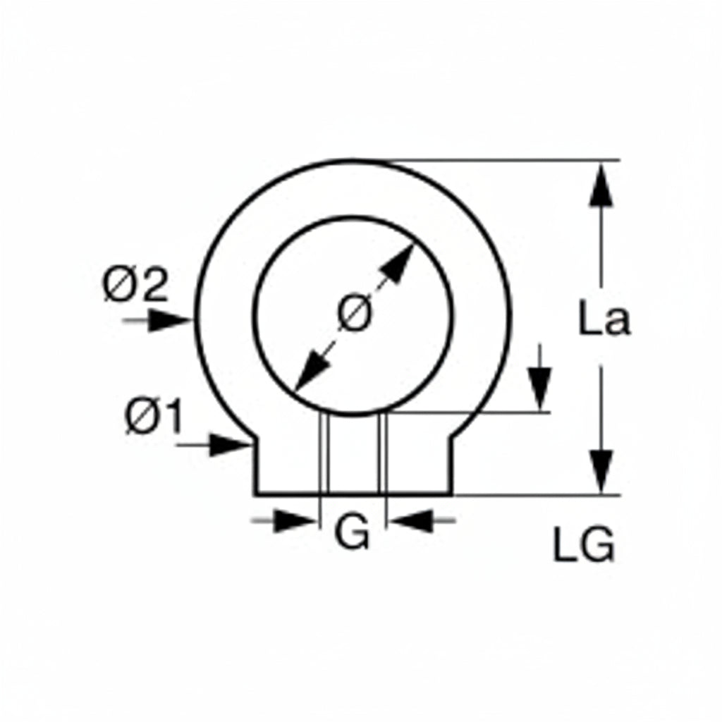 Ringmuttern Edelstahl 1.4301 DIN 582 M6-M12