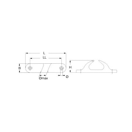 Edelstahllippen per Stück gerade symmetrisch - Edelstahl Lippen SM8200 SM8227 SM8252
