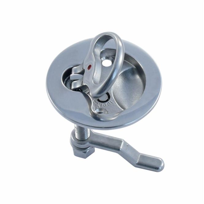 Edelstahl Lukenheber rund A4 - AISI 316 - Wasserdicht mit Verriegelung