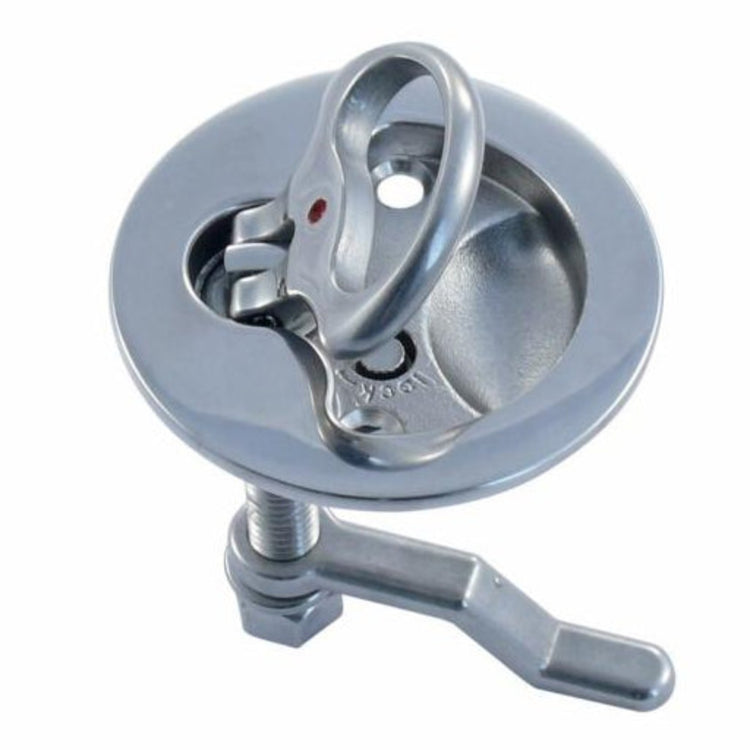 Edelstahl Lukenheber rund A4 - AISI 316 - Wasserdicht mit Verriegelung