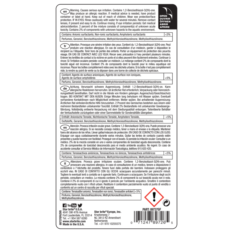 Star brite Sea Safe Boat Wash & Wax 1 L – 89737GF