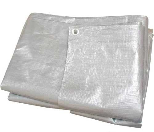 LALIZAS Abdeckplane Tarpaulin silber 120g/m² wasserdicht UV-beständig