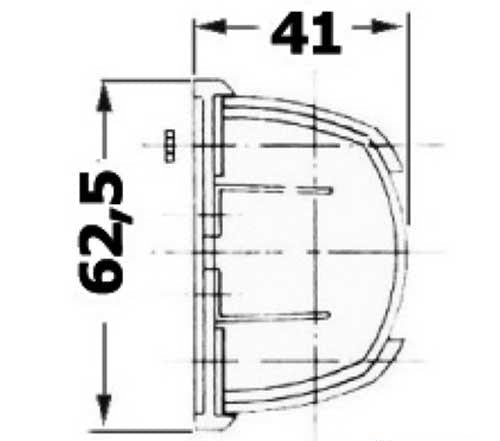 OSCULATI Positionsleuchte Compact 12 Edelstahl - Sphera Design RINA zugelassen bis 12m