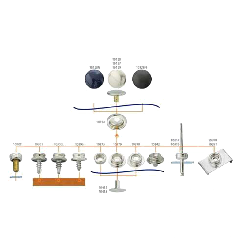 Dot Durable Starterset - Planenknopf Oberteil mit Pres-N-Snap Werkzeug