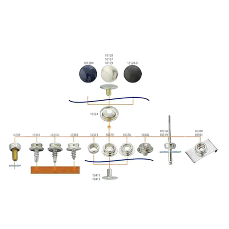 Dot Durable Starterset - Planenknopf Oberteil mit Pres-N-Snap Werkzeug