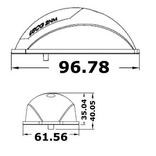 OSCULATI EvoLED Positionsleuchtenset Edelstahl - LED Navigationslichter bis 12m