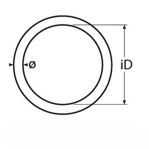 O-Ring Edelstahl A4 - Niro AISI 316 geschweißt
