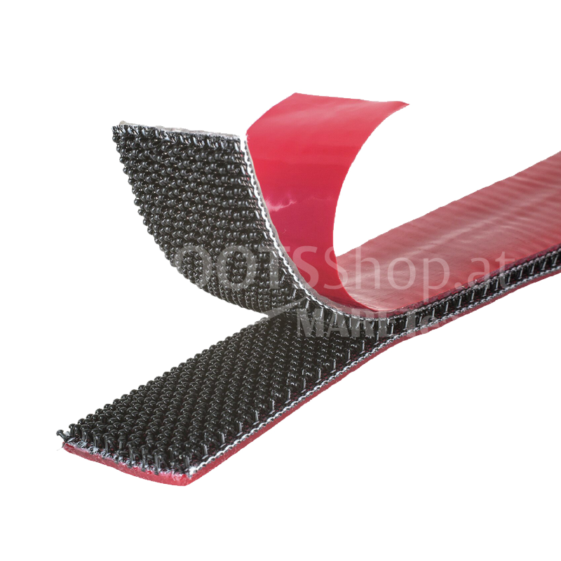 VELCRO® ALFA-LOK® Pilzkopf-Klettband selbstklebend 25mm schwarz