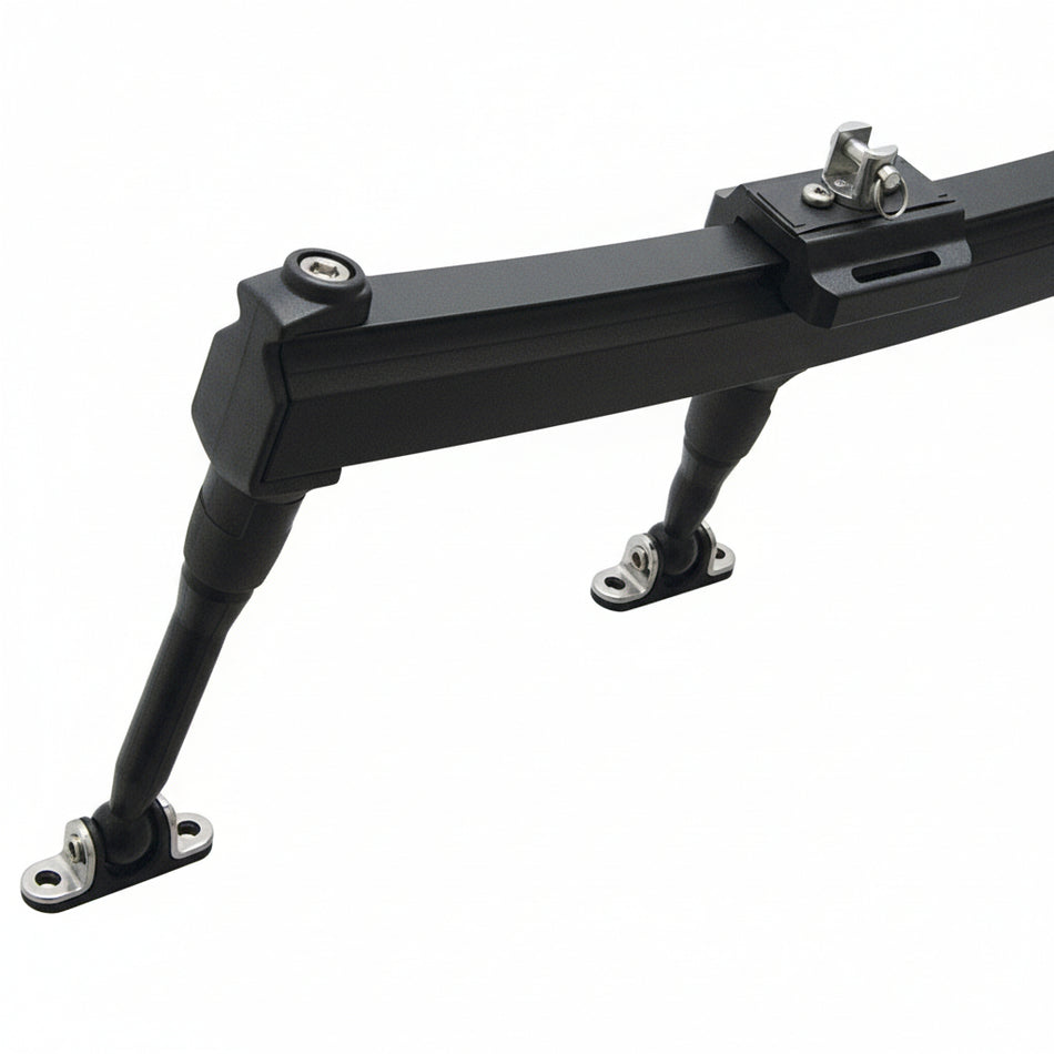 ALLEN Selbstwendefocksystem HA4491 mit gebogener Aluminiumschiene und Kugellagertraveller für Katamarane
