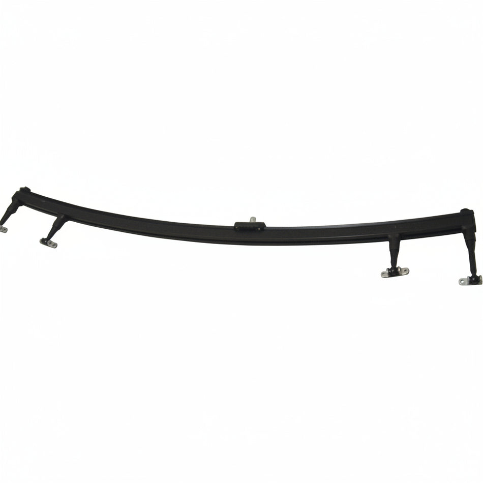 Detailansicht ALLEN Kugelgelenksockel und Travellersystem auf gebogener 110 cm Schiene
