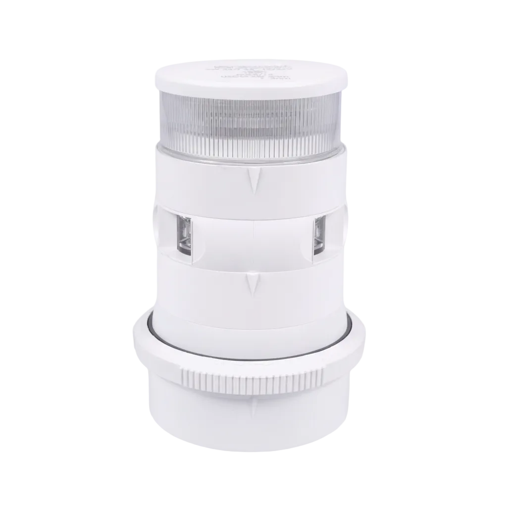 Aqua Signal AS34 LED Anker/Topp Kombileuchte | 12/24V | IP67 | BSH | schwarz/weiß Weiß