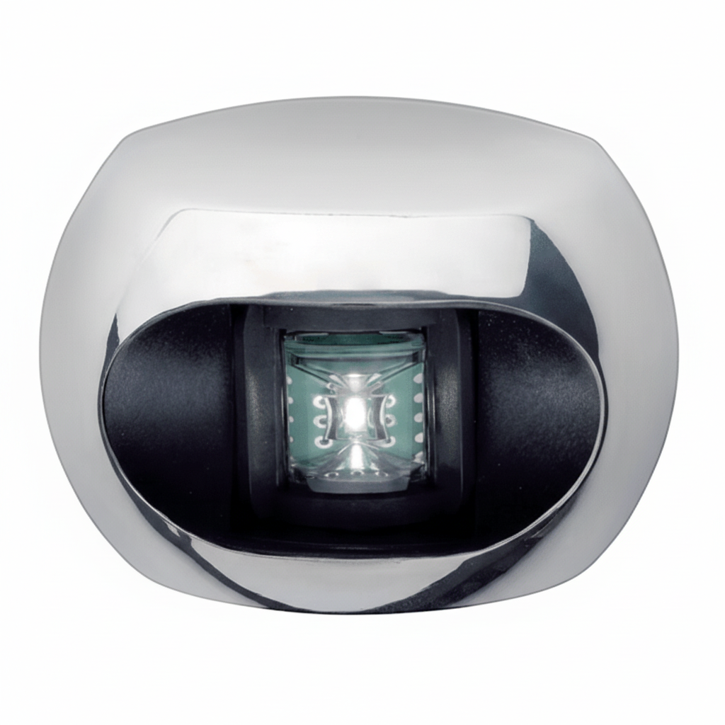 Aqua Signal AS34 LED Hecklaterne | 12/24V | IP67 | BSH | schwarz/weiß/Edelstahl Edelstahl