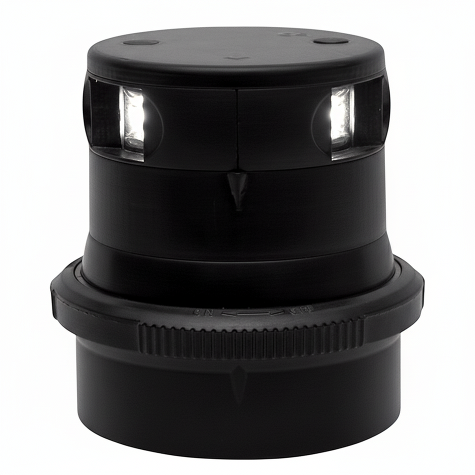 Aqua Signal AS34 LED Topplaterne | 12/24V | IP67 | BSH | schwarz/weiß Schwarz