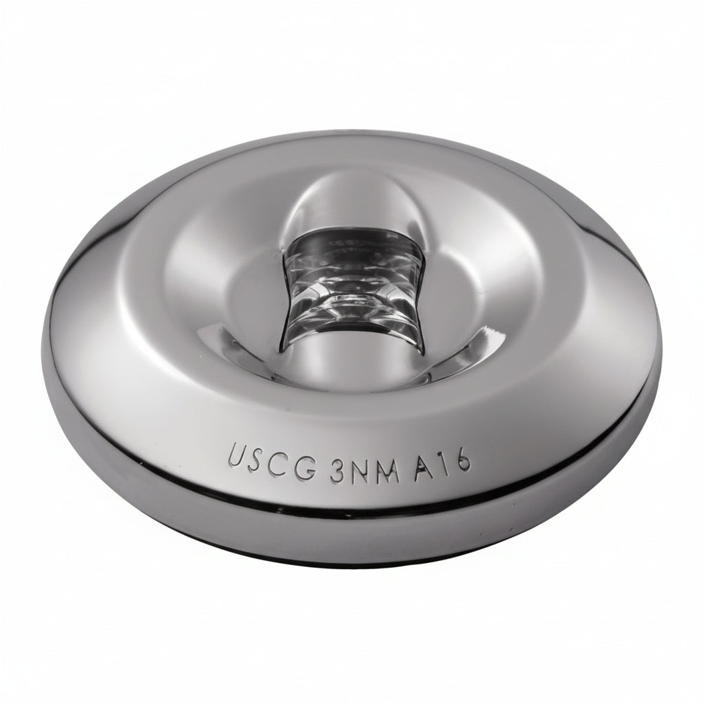 Attwood LED Hecklicht Aufbau rund Edelstahl | 3NM | USCG/COLREGS | Boote bis 50m