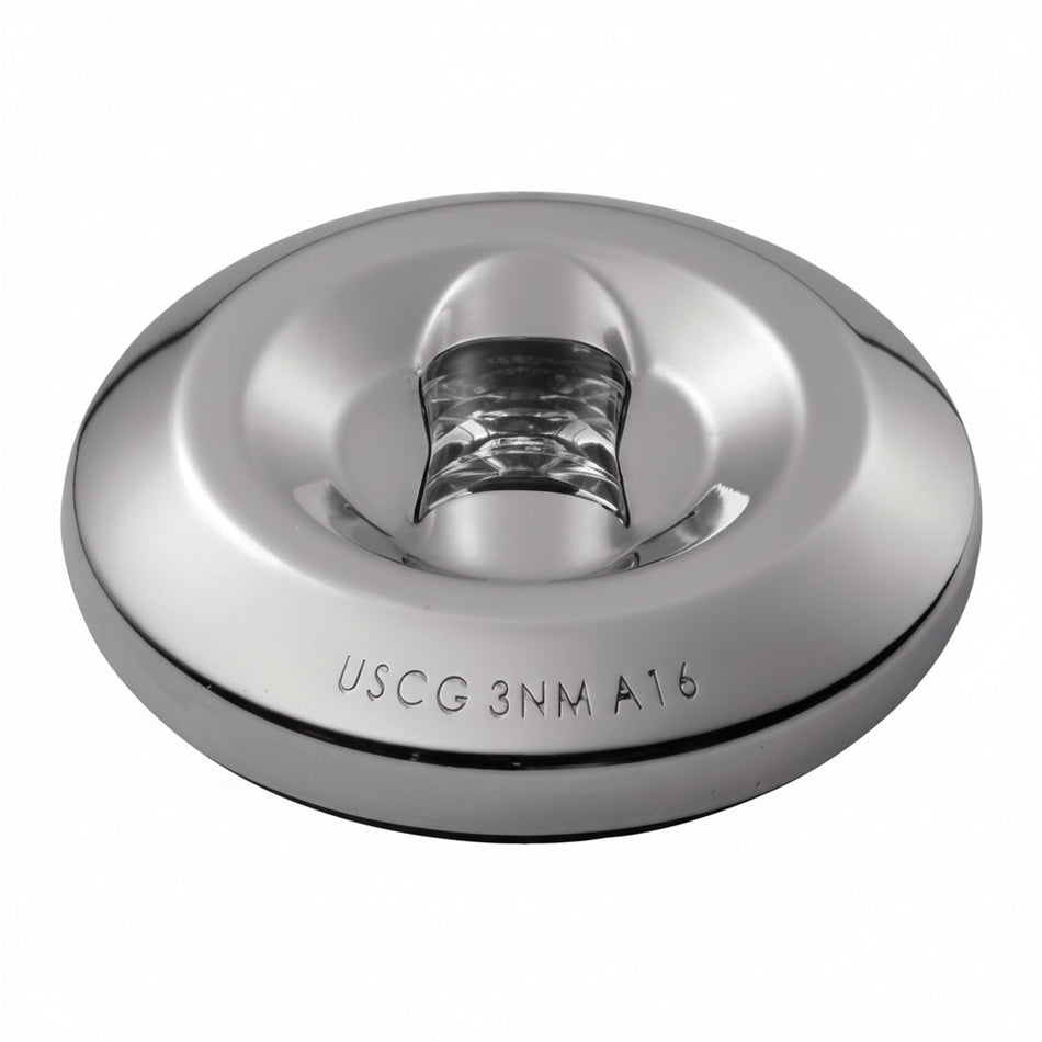 Attwood LED Hecklicht Aufbau rund Edelstahl | 3NM | USCG/COLREGS | Boote bis 50m