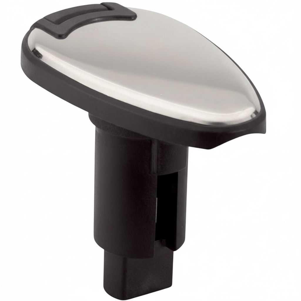 Attwood LightArmor Einbau-Montagefuß oval Edelstahlkappe | Mastsockel | 2-polig | vibrationsfrei