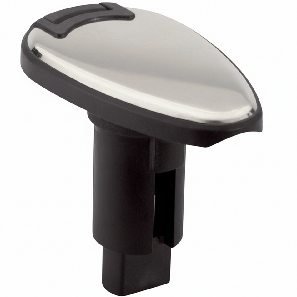 Attwood LightArmor Einbau-Montagefuß oval Edelstahlkappe | Mastsockel | 2-polig | vibrationsfrei