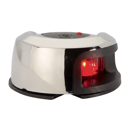 Attwood LightArmor LED Backbordlicht Aufbau Edelstahl | 2NM | EN/ISO/USCG/COLREGS | bis 20m