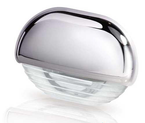 Hella Marine LED Stufenleuchte Easy Fit 12-24V 0,5W - Innen/Außen PVC verchromt