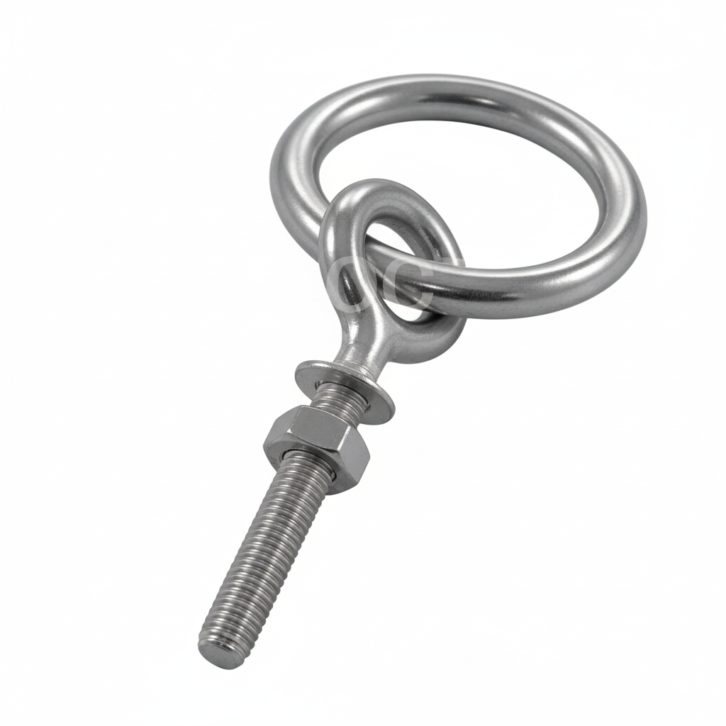 Ringbolzen mit Mutter Edelstahl A4 – M8 bis M12, inkl. Beilagscheiben