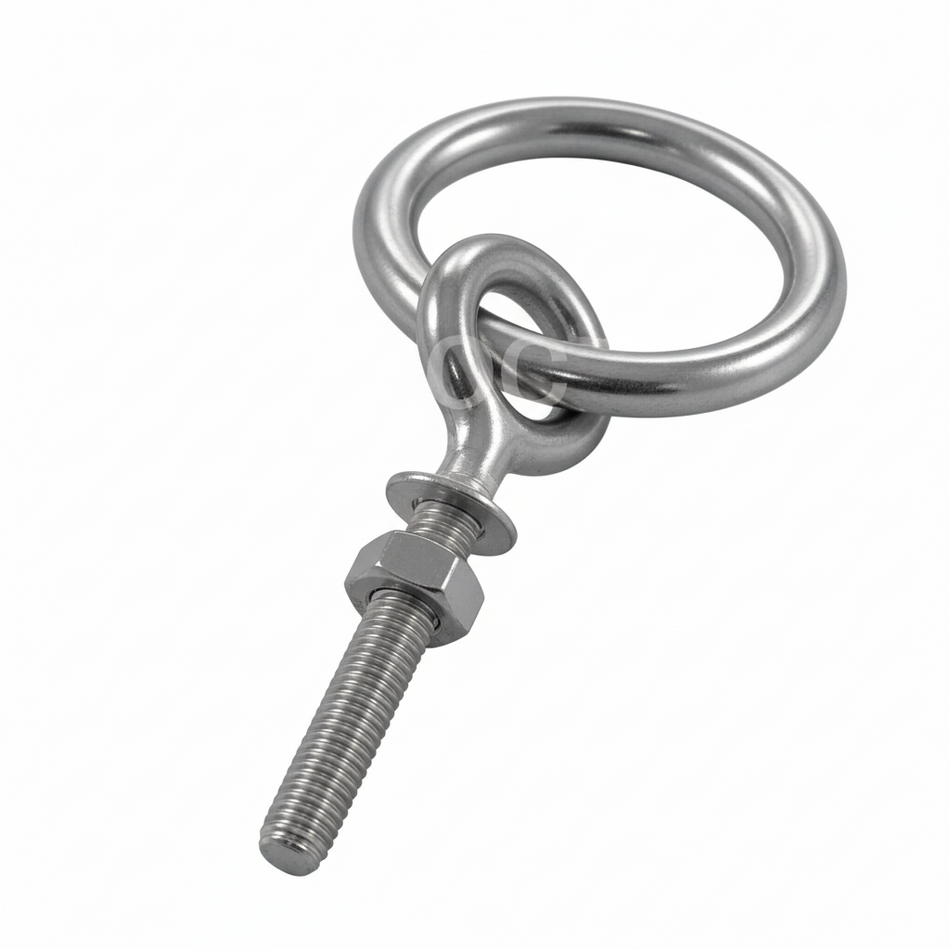 Ringbolzen mit Mutter Edelstahl A4 – M8 bis M12, inkl. Beilagscheiben