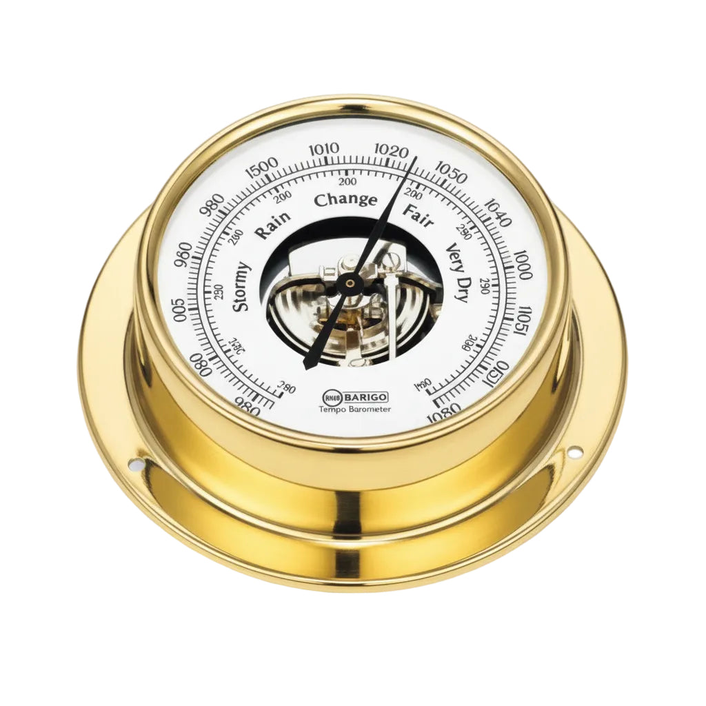 BARIGO Tempo Barometer - Hochwertige Schiffsuhr Made in Germany