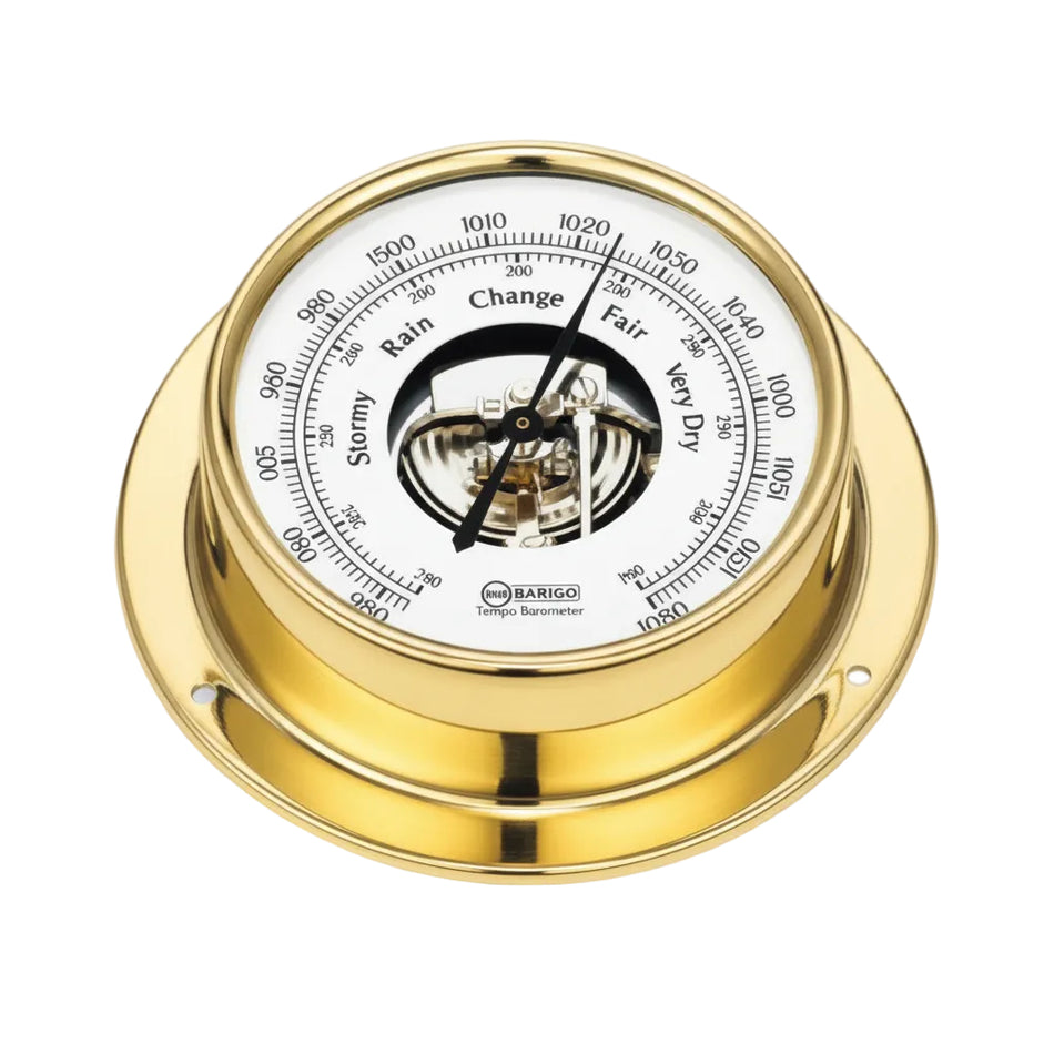 BARIGO Tempo Barometer - Hochwertige Schiffsuhr Made in Germany