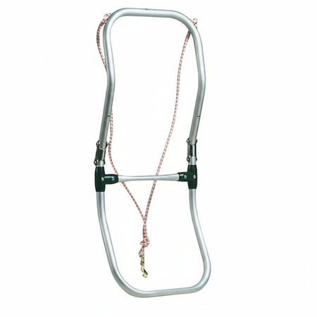 Schlauchbootbadeleiter Aluminium eloxiert klappbar 2-stufig 900 mm – 49.533.01 2 Stufe