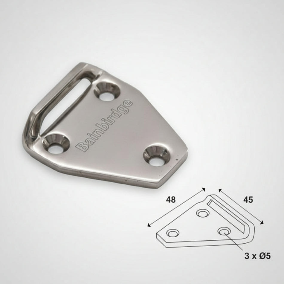 Badeleiterbeschlag Edelstahl - Montagebeschlag zum Einhängen von Badeleitern