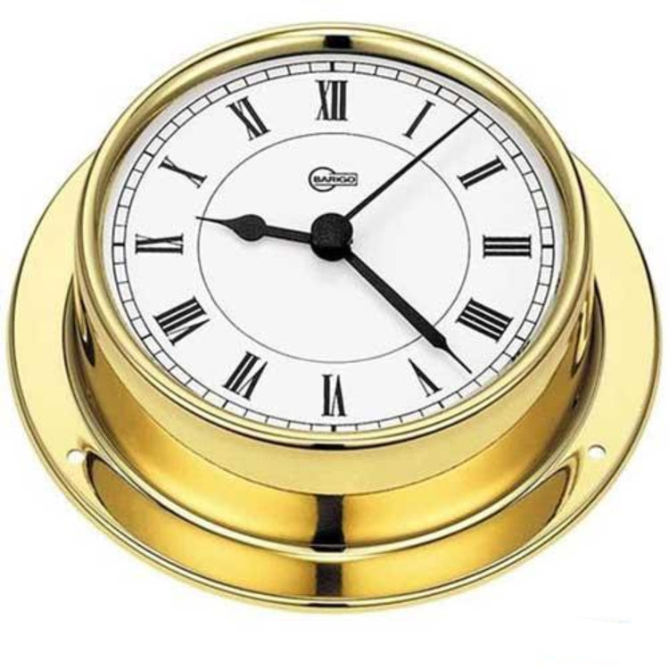 BARIGO Quarzuhr Serie Tempo BR683 - Messing hochglanzpoliert 85mm